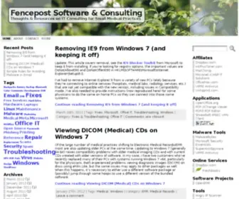 Fencepost.net(Thoughts & Resources on IT Consulting for Small Medical Practices) Screenshot