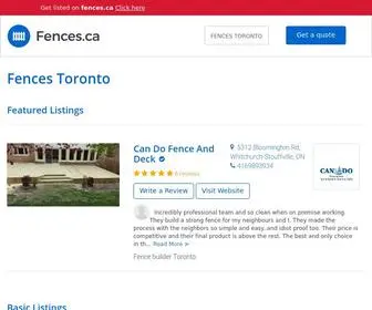 Fences.ca(Fences Toronto) Screenshot