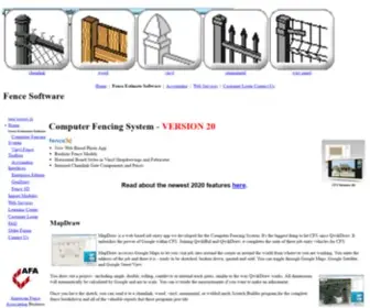 Fencesoftware.com(Computer Fencing System) Screenshot