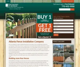 Fenceworksofga.com(Atlanta Fence Company) Screenshot