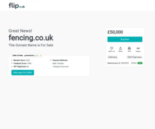 Fencing.co.uk(Domains) Screenshot