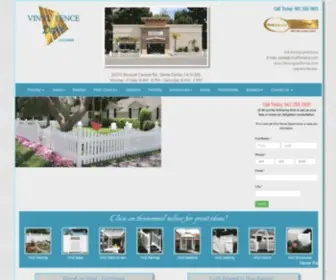 Fencingcalifornia.com(Vinyl Fencing) Screenshot