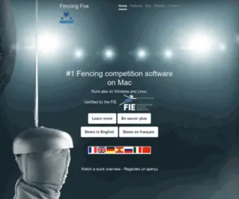 Fencingfox.com(Fencing Fox) Screenshot