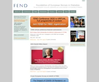 Fend.org(Unite for Diabetes) Screenshot