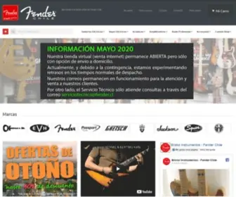 Fender.cl(Fender Chile) Screenshot