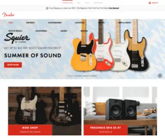 Fender.co.jp(Fender® Guitar) Screenshot