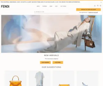 Fendi.com(Official Online Store) Screenshot