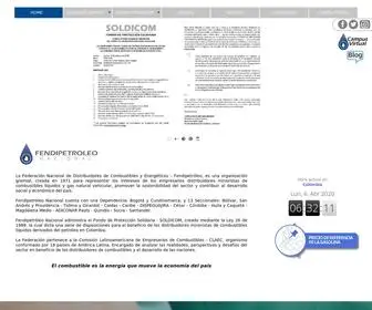 Fendipetroleo.com(La Federación Nacional de Distribuidores de Combustibles y Energéticos) Screenshot