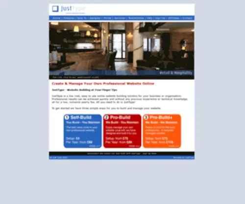 Fenet.co.uk(JustType Website Builder) Screenshot