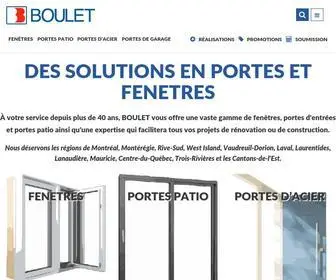 Fenetresboulet.com(Portes et Fenêtres Boulet) Screenshot