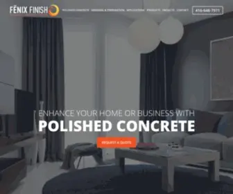 Fenixfinish.com(Polished Concrete Floors) Screenshot