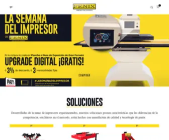 Fenixserigrafia.com(FENIX Máquinas para Serigrafía México) Screenshot