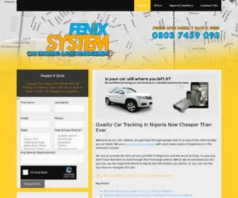 Fenixsystem.net(We're Nigeria's leading Car Tracker & Car Tracking Company) Screenshot