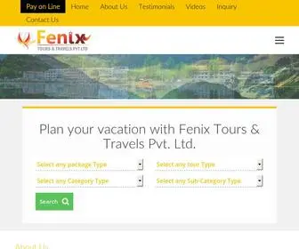 Fenixtours.co.in(Travel and tours agency) Screenshot