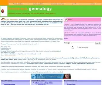 Fennema.ca(Fennema Family Genealogy) Screenshot