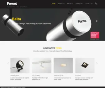 Fenos.be(Fenos, Belgian Lighting Company) Screenshot