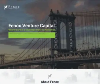 Fenoxvc.com(Fenox Venture Capital) Screenshot
