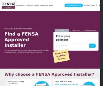 Fensa.co.uk(Dobule glazing) Screenshot
