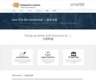 Fensonlawyers.com.au(Fenson & Co) Screenshot