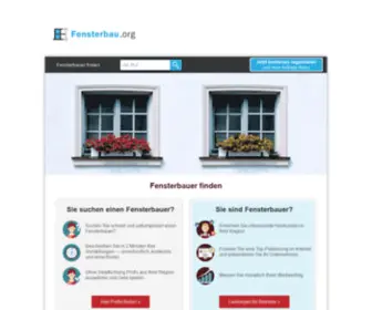 Fensterbau.org(Fensterbauer finden) Screenshot