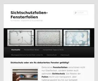 Fensterfolien-Online.de(Fensterfolie als Sichtschutz und Dekoration) Screenshot