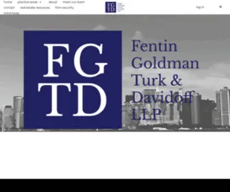 Fentingoldman.com(Fentin Goldman Turk & Davidoff LLP) Screenshot