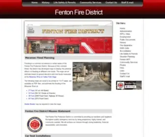 Fentonfire.org(Fenton Fire District) Screenshot