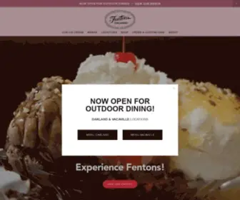 Fentonscreamery.com(Fentons Creamery and Restaurant) Screenshot