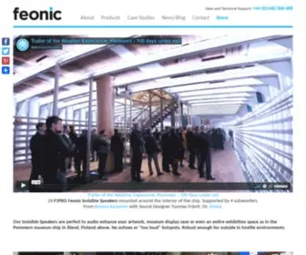 Feonic.com(Feonic Invisible Speakers) Screenshot