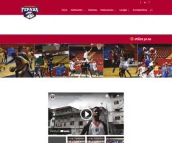 Fepaba.com.pa(Federación Panameña de Baloncesto) Screenshot