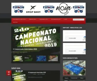 Fepachi.cl(Federación Nacional de Padel de Chile) Screenshot