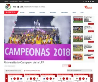 Fepafut.com(Federación Panameña de Fútbol) Screenshot