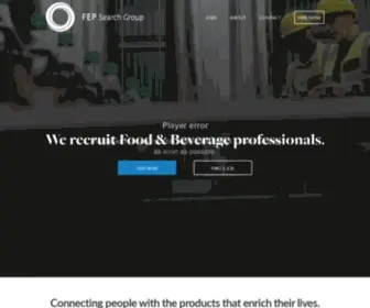 Fepsearchgroup.com(Recruiting Food & Beverage Professionals) Screenshot