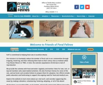 Feralfelines.net(Committed to helping feral cats in southern Maine) Screenshot