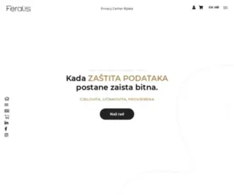 Feralis.hr(Feralis Privacy Center) Screenshot