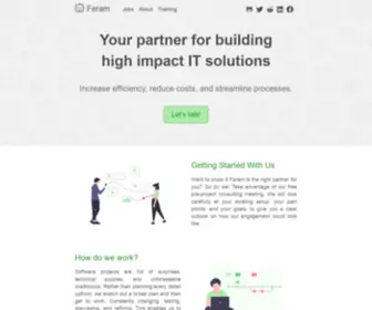 Feram.io(Your Partner for Moving to the Cloud) Screenshot