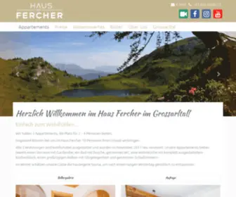 Fercher-Grossarl.at(Haus Fercher Grossarltal) Screenshot