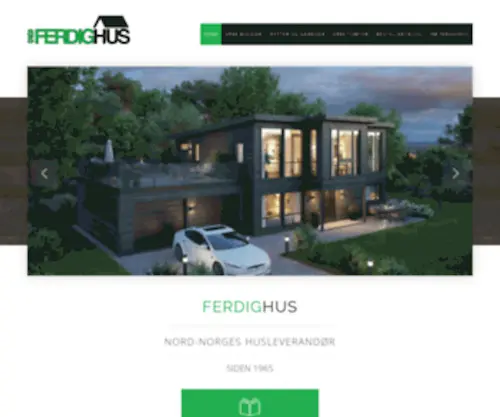 Ferdighus.no(Husprodusenten for nord Norge. Våre hus) Screenshot