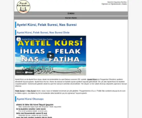 Ferdikorkmaz.com.tr(Ayetel Kürsi) Screenshot