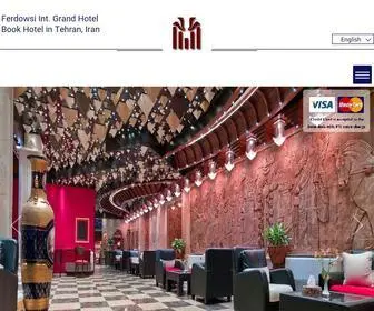 Ferdowsihotel.com(Ferdowsi International Grand Hotel) Screenshot