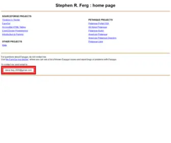 Ferg.org(Steve Ferg) Screenshot