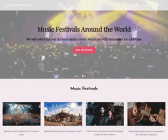 Fergiefrederiksen.com(Music festivals) Screenshot