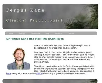 Ferguskane.com(Fergus Kane) Screenshot