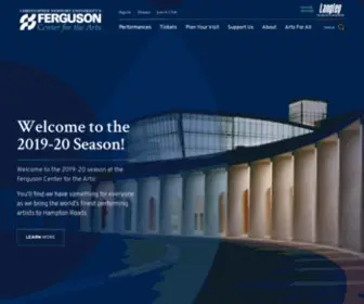 Fergusoncenter.org(Ferguson Center for the Arts) Screenshot
