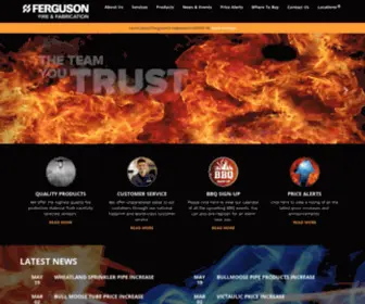Fergusonfire.com(Ferguson Fire and Fabrication) Screenshot