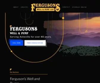 Fergusonswellandpumpllc.com(Fergusons Well & Pump) Screenshot