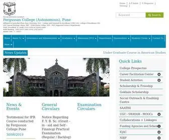 Fergusson.edu(Fergusson College) Screenshot