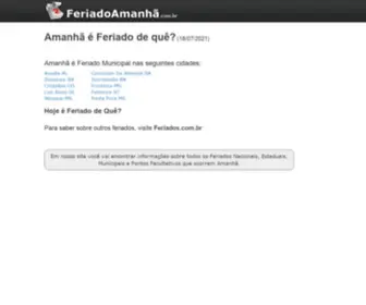 Feriadoamanha.com.br(Amanhã) Screenshot