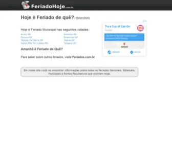 Feriadohoje.com.br(Hoje) Screenshot