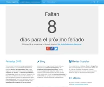 Feriadosargentina.com(Feriados de Argentina) Screenshot